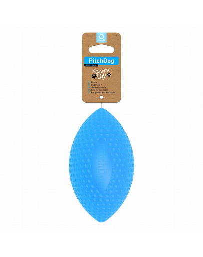 PULLER PitchDog jucarie caini minge de rugby Sport ball blue, albastru 9 cm x 14 cm PULLER PitchDog jucarie caini minge de rugby Sport ball blue, albastru 9 cm x 14 cm