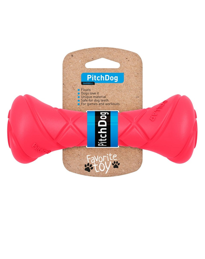 PULLER PitchDog jucarie caini tip gantera Game Barbell Pink, roz 7x19 cm PULLER PitchDog jucarie caini tip gantera Game Barbell Pink, roz 7x19 cm