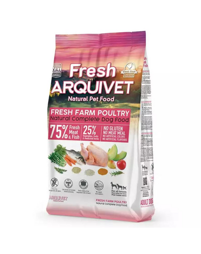 ARQUIVET Fresh Hrana semi-umeda pentru caini, cu pui si peste oceanic 2,5 kg ARQUIVET Fresh Hrana semi-umeda pentru caini, cu pui si peste oceanic 2,5 kg