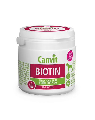 CANVIT Biotin For Dogs Supliment pentru caini, pentru piele, blana si gheare 100g CANVIT Biotin For Dogs Supliment pentru caini, pentru piele, blana si gheare 100g