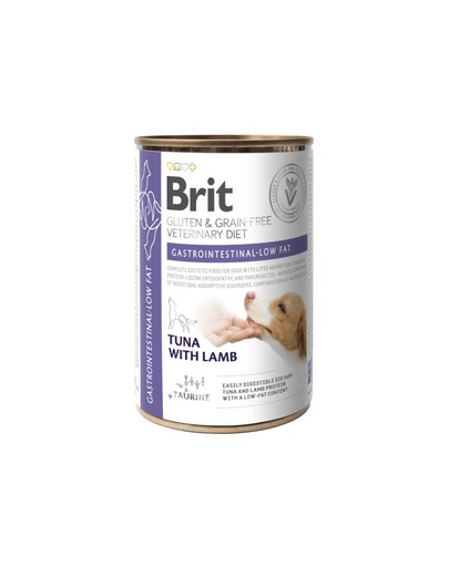 BRIT Grain Free Veterinary Diets Gastrointestinal Low Fat 400 g Hrana umeda pentru caini cu tulburari gastrointestinale BRIT Grain Free Veterinary Diets Gastrointestinal Low Fat 400 g Hrana umeda pentru caini cu tulburari gastrointestinale
