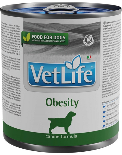 FARMINA VetLife Natural Diet Dog Obesity Conserva hrana umeda caini supraponderali 300 g FARMINA VetLife Natural Diet Dog Obesity Conserva hrana umeda caini supraponderali 300 g