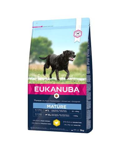 EUKANUBA Thriving Mature Large Breed Hrana uscata pentru caini, cu pui si curcan 3 kg EUKANUBA Thriving Mature Large Breed Hrana uscata pentru caini, cu pui si curcan 3 kg
