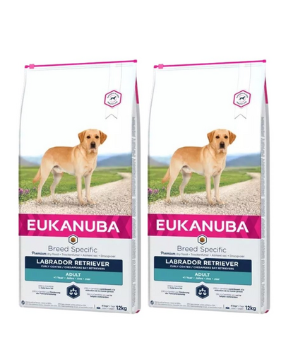 EUKANUBA Adult Breeds Specific Labrador Retriever Chicken 24 kg (2 x 12 kg) hrana uscata caini Labrador Retriever adulti, cu pui EUKANUBA Adult Breeds Specific Labrador Retriever Chicken 24 kg (2 x 12 kg) hrana uscata caini Labrador Retriever adulti, cu pui