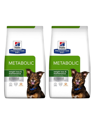 HILL'S Prescription Diet Canine Metabolic 8 kg (2 x 4 kg) hrana uscata caini supraponderali HILL'S Prescription Diet Canine Metabolic 8 kg (2 x 4 kg) hrana uscata caini supraponderali
