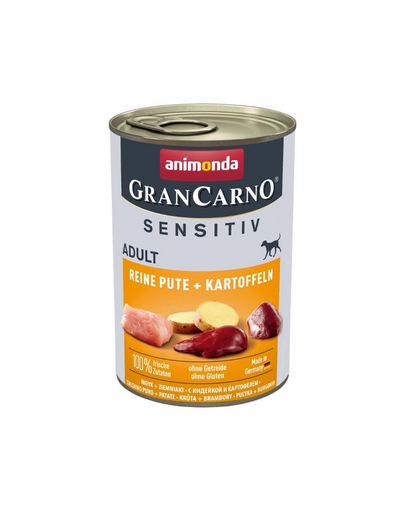 ANIMONDA Grancarno Sensitive hrana caini sensibili, curcan si cartofi 400 g ANIMONDA Grancarno Sensitive hrana caini sensibili, curcan si cartofi 400 g
