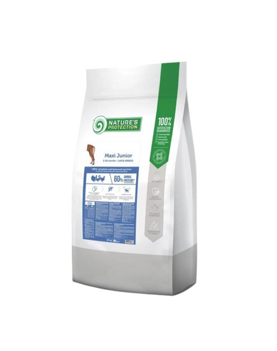 NATURES PROTECTION Maxi Junior Poultry Large Breed Dog 12 kg Sac hrana catei talie mare, cu pasare NATURES PROTECTION Maxi Junior Poultry Large Breed Dog 12 kg Sac hrana catei talie mare, cu pasare