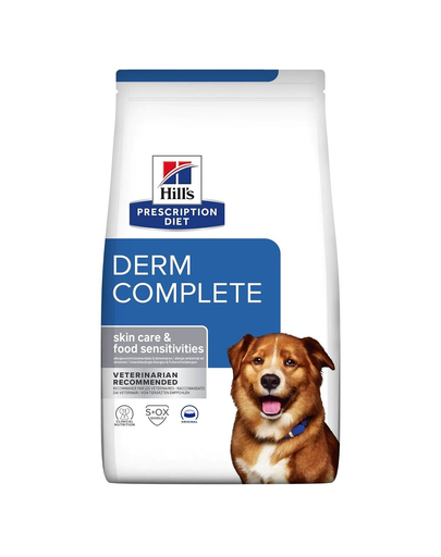 HILL'S Prescription Diet Canine Derm Complete 12 kg hrana uscata pentru caini, pentru ingrijirea pielii HILL'S Prescription Diet Canine Derm Complete 12 kg hrana uscata pentru caini, pentru ingrijirea pielii
