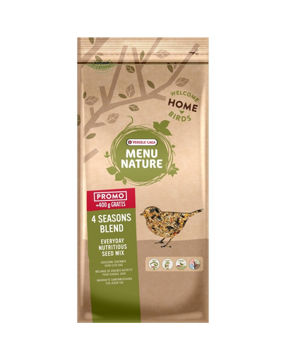 VERSELE-LAGA Menu Nature 4 Seasons Blend hrană pentru păsări în aer liber 4 kg + 400 g VERSELE-LAGA Menu Nature 4 Seasons Blend hrană pentru păsări în aer liber 4 kg + 400 g