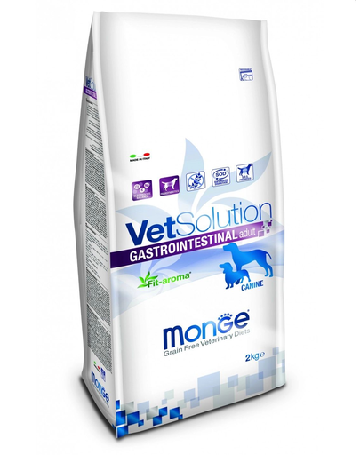 MONGE Vet Solution Dog Gastrointestinal hrană uscată dietetică pentru câini cu probleme gastrointestinale 2 kg MONGE Vet Solution Dog Gastrointestinal hrană uscată dietetică pentru câini cu probleme gastrointestinale 2 kg
