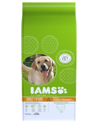 IAMS ProActive Health Adult Light in Fat for Sterilsed/Overweight dogs Chicken 3 kg IAMS ProActive Health Adult Light in Fat for Sterilsed/Overweight dogs Chicken 3 kg