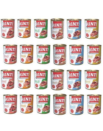 RINTI Kennerfleisch Meat Multipack 24x400 g mix conserve hrana caine RINTI Kennerfleisch Meat Multipack 24x400 g mix conserve hrana caine