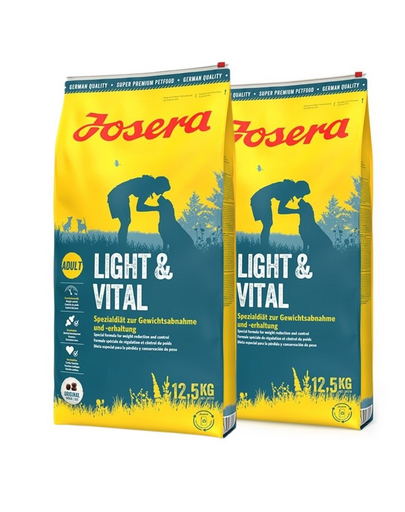 JOSERA Light&Vital 2 x 12,5kg reducerea greutatii, hrana caini adulti JOSERA Light&Vital 2 x 12,5kg reducerea greutatii, hrana caini adulti