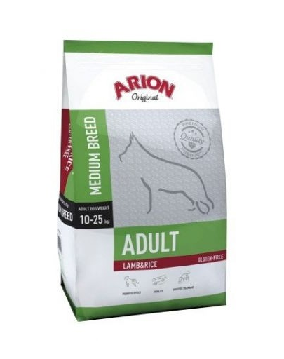 ARION Original Adult Medium - Hrană uscată pentru câini cu miel și orez 3 kg ARION Original Adult Medium - Hrană uscată pentru câini cu miel și orez 3 kg
