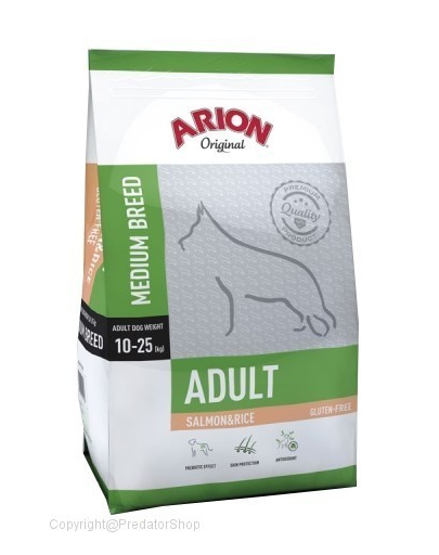 ARION Original Adult Medium - Hrană uscată pentru câini cu somon și orez 3 kg ARION Original Adult Medium - Hrană uscată pentru câini cu somon și orez 3 kg