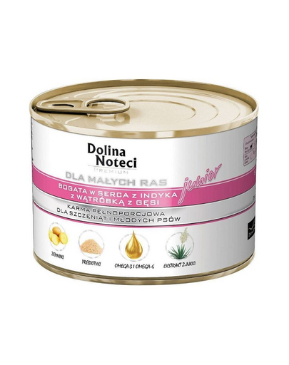 DOLINA NOTECI Premium Junior cu curcan și gâscă, pentru pui de talie mică 185g DOLINA NOTECI Premium Junior cu curcan și gâscă, pentru pui de talie mică 185g