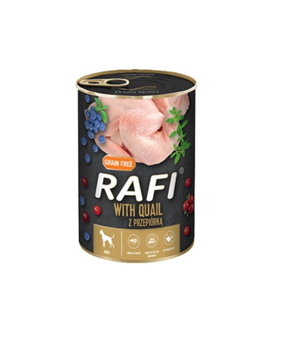 DOLINA NOTECI RAFI Conserve hrana umeda caini, cu prepelita 24x400 g DOLINA NOTECI RAFI Conserve hrana umeda caini, cu prepelita 24x400 g