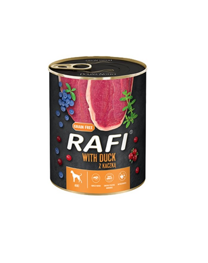 DOLINA NOTECI RAFI Duck Hrana umeda pentru caini. cu rata 5 x 800 g DOLINA NOTECI RAFI Duck Hrana umeda pentru caini. cu rata 5 x 800 g