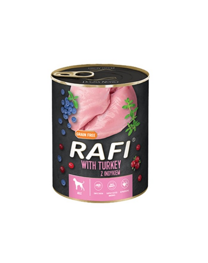 DOLINA NOTECI RAFI Turkey Conserve caii adulti, cu curcan 5 x 800 g DOLINA NOTECI RAFI Turkey Conserve caii adulti, cu curcan 5 x 800 g