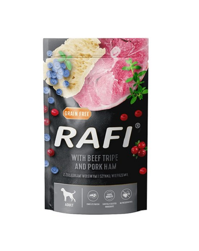 DOLINA NOTECI Rafi mancare umeda caini, stomac vita si sunca 500 g DOLINA NOTECI Rafi mancare umeda caini, stomac vita si sunca 500 g