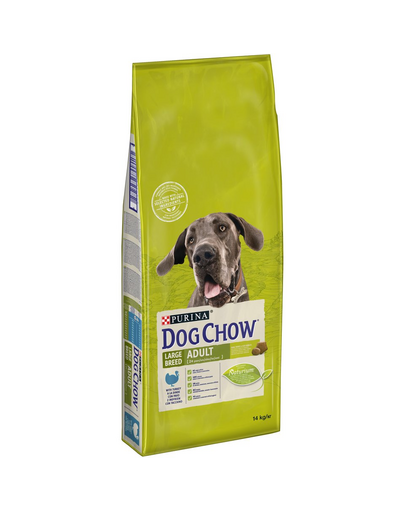 Purina Dog Chow Adult Large Breed hrana uscata caini adulti de talie mare, curcan 14 kg Purina Dog Chow Adult Large Breed hrana uscata caini adulti de talie mare, curcan 14 kg