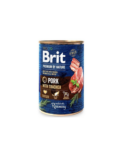BRIT Premium by Nature 400 g hrana caine adult, carne de porc si esofag BRIT Premium by Nature 400 g hrana caine adult, carne de porc si esofag