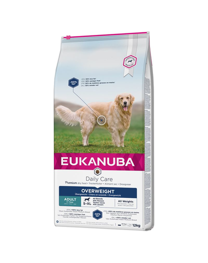 EUKANUBA Daily Care Overweight Adult Dog 12 kg Hrana caini supraponderali pentru pierderea in greutate EUKANUBA Daily Care Overweight Adult Dog 12 kg Hrana caini supraponderali pentru pierderea in greutate