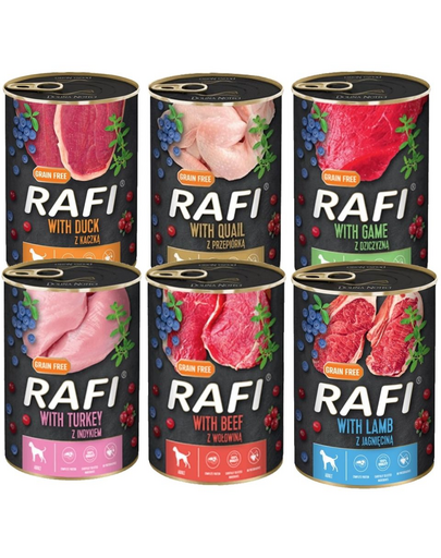 DOLINA NOTECI Rafi Premium Hrana umeda caini, mix sortimente 48x400g DOLINA NOTECI Rafi Premium Hrana umeda caini, mix sortimente 48x400g