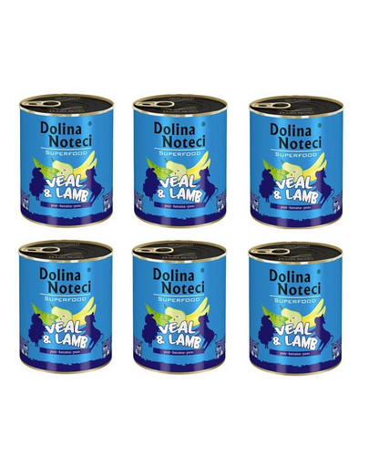 DOLINA NOTECI Premium SuperFood hrana umeda caini adulti, vitel si miel 800 g x 6 buc. DOLINA NOTECI Premium SuperFood hrana umeda caini adulti, vitel si miel 800 g x 6 buc.