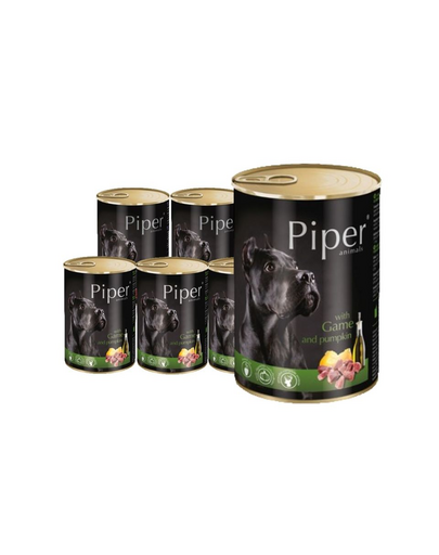 DOLINA NOTECI PIPER Hrana umeda caini, cu carne de vanat si dovleac 12x800 g DOLINA NOTECI PIPER Hrana umeda caini, cu carne de vanat si dovleac 12x800 g