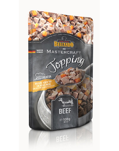 BELCANDO Mastercraft Topping 6x100 g vita si morcov, plic hrana caine BELCANDO Mastercraft Topping 6x100 g vita si morcov, plic hrana caine