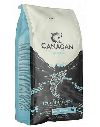 CANAGAN Dog Small Breed Scottish Salmon 6 kg hrana pentru caini de rase mici somon scotian CANAGAN Dog Small Breed Scottish Salmon 6 kg hrana pentru caini de rase mici somon scotian