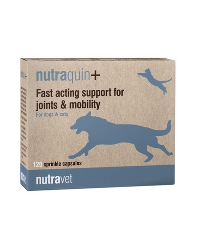 NUTRAVET Nutraquin+ 120 capsule caini si pisici, suport actiune rapida articulatii si mobilitate NUTRAVET Nutraquin+ 120 capsule caini si pisici, suport actiune rapida articulatii si mobilitate