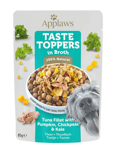 APPLAWS Taste Toppers, Hrana umeda caini, File de ton, dovleac si varza in sos 85 g APPLAWS Taste Toppers, Hrana umeda caini, File de ton, dovleac si varza in sos 85 g