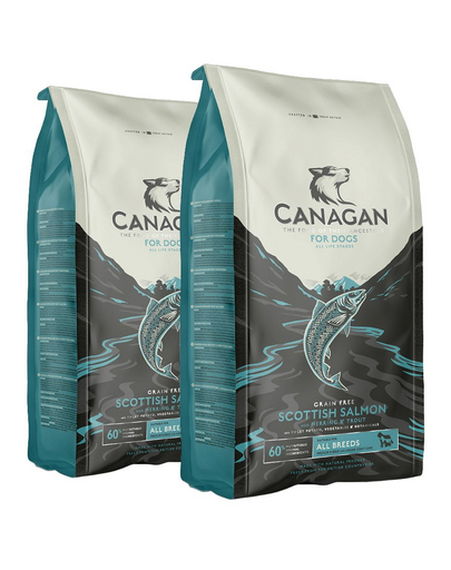 CANAGAN Dog Scottish Salmon 24 kg (2 x 12 kg) hrana cu somon, pentru caini CANAGAN Dog Scottish Salmon 24 kg (2 x 12 kg) hrana cu somon, pentru caini