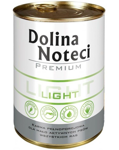 DOLINA NOTECI Premium light hrana umeda pentru caini cu activitate redusa 24x400 g DOLINA NOTECI Premium light hrana umeda pentru caini cu activitate redusa 24x400 g