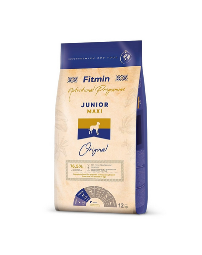 FITMIN Dog Maxi Junior 12 kg hrana ultra-premium catei si caini tineri de rase mare si uriase FITMIN Dog Maxi Junior 12 kg hrana ultra-premium catei si caini tineri de rase mare si uriase