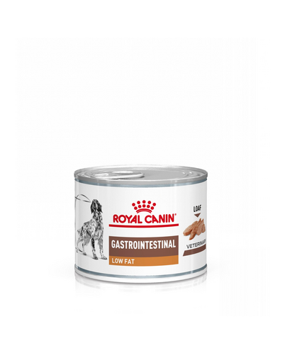 ROYAL CANIN Veterinary Gastrointestinal Low Fat 12 x 200 g pentru caini cu tulburari gastrointestinale ROYAL CANIN Veterinary Gastrointestinal Low Fat 12 x 200 g pentru caini cu tulburari gastrointestinale