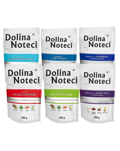 DOLINA NOTECI Premium MixHrana umeda caine adult, mix sortimente fara pasare 30x500g DOLINA NOTECI Premium MixHrana umeda caine adult, mix sortimente fara pasare 30x500g