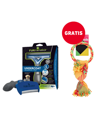 FURMINATOR Undercoat deShedding perie caine talie mare, blana lunga Large + jucarie caine GRATIS FURMINATOR Undercoat deShedding perie caine talie mare, blana lunga Large + jucarie caine GRATIS