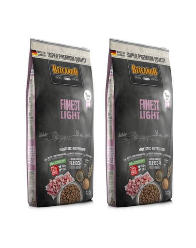 BELCANDO Finest Light hrana uscata pentru caini adulti supraponderali, talie XS-M 25 kg (2 x 12.5 kg) BELCANDO Finest Light hrana uscata pentru caini adulti supraponderali, talie XS-M 25 kg (2 x 12.5 kg)