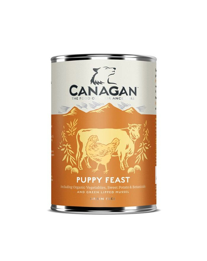 CANAGAN Dog Puppy Hrana umeda cu pui si vita 400 g pentru catelusi CANAGAN Dog Puppy Hrana umeda cu pui si vita 400 g pentru catelusi