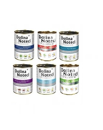 DOLINA NOTECI Mix Hrana umeda caine adult, mix sortimente fara pasare 400 g x 30 DOLINA NOTECI Mix Hrana umeda caine adult, mix sortimente fara pasare 400 g x 30