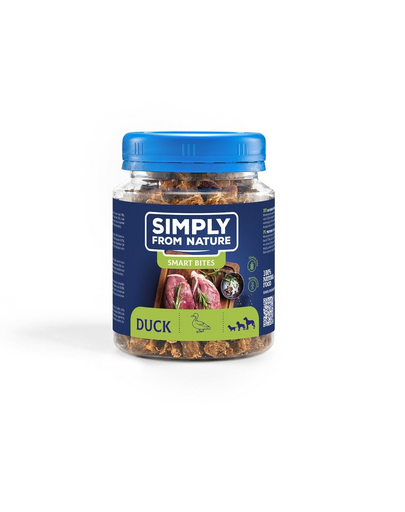 SIMPLY FROM NATURE Smart Bites Gustare dresaj caini 3x130 g cu rata SIMPLY FROM NATURE Smart Bites Gustare dresaj caini 3x130 g cu rata