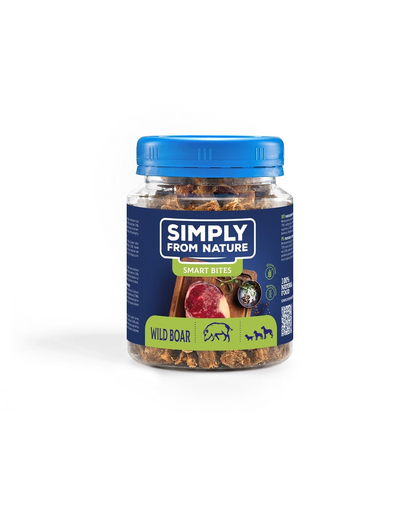 SIMPLY FROM NATURE Smart Bites Gustare antrenament caine 3x130 g mistret SIMPLY FROM NATURE Smart Bites Gustare antrenament caine 3x130 g mistret