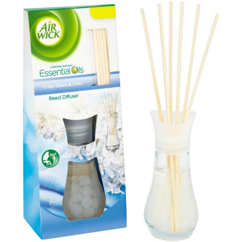 AIR WICK Betisoare Parfumate Reed Diffuser, Cool Linen, Cantitate 25 ml, Parfum Floral AIR WICK Betisoare Parfumate Reed Diffuser, Cool Linen, Cantitate 25 ml, Parfum Floral