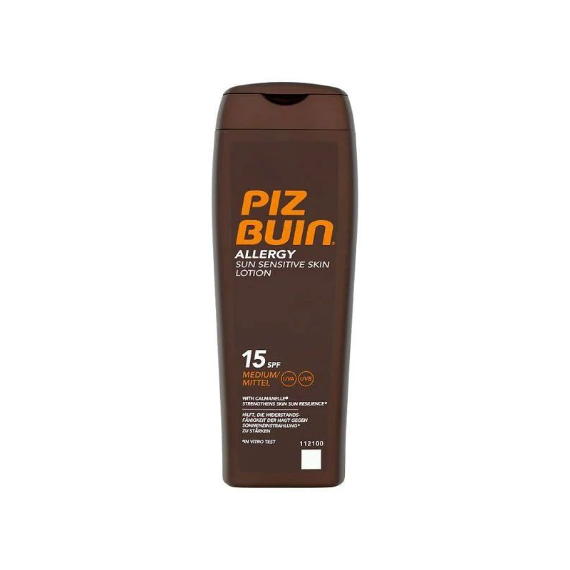 Lotiune Protectie Solara Piz Buin Allergy pt piele sensibila, SPF15 Lotiune Protectie Solara Piz Buin Allergy pt piele sensibila, SPF15