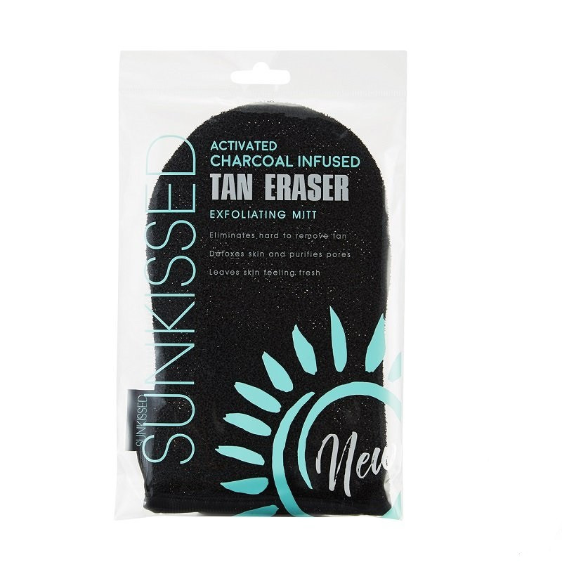Manusa pentru Exfoliere si Indepartare Autobronzant, Sunkissed, Charcoal Infused Manusa pentru Exfoliere si Indepartare Autobronzant, Sunkissed, Charcoal Infused