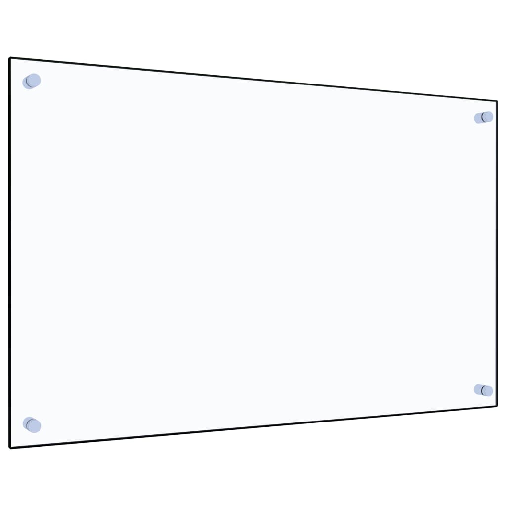 vidaXL Panou antistropi bucătărie transparent 80x50 cm sticlă securiz. vidaXL Panou antistropi bucătărie transparent 80x50 cm sticlă securiz.