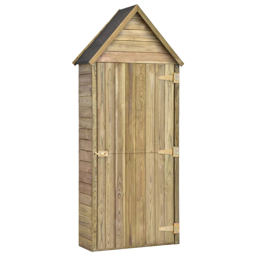vidaXL Magazie unelte de grădină cu ușă 69,5x32x178 cm lemn pin tratat vidaXL Magazie unelte de grădină cu ușă 69,5x32x178 cm lemn pin tratat